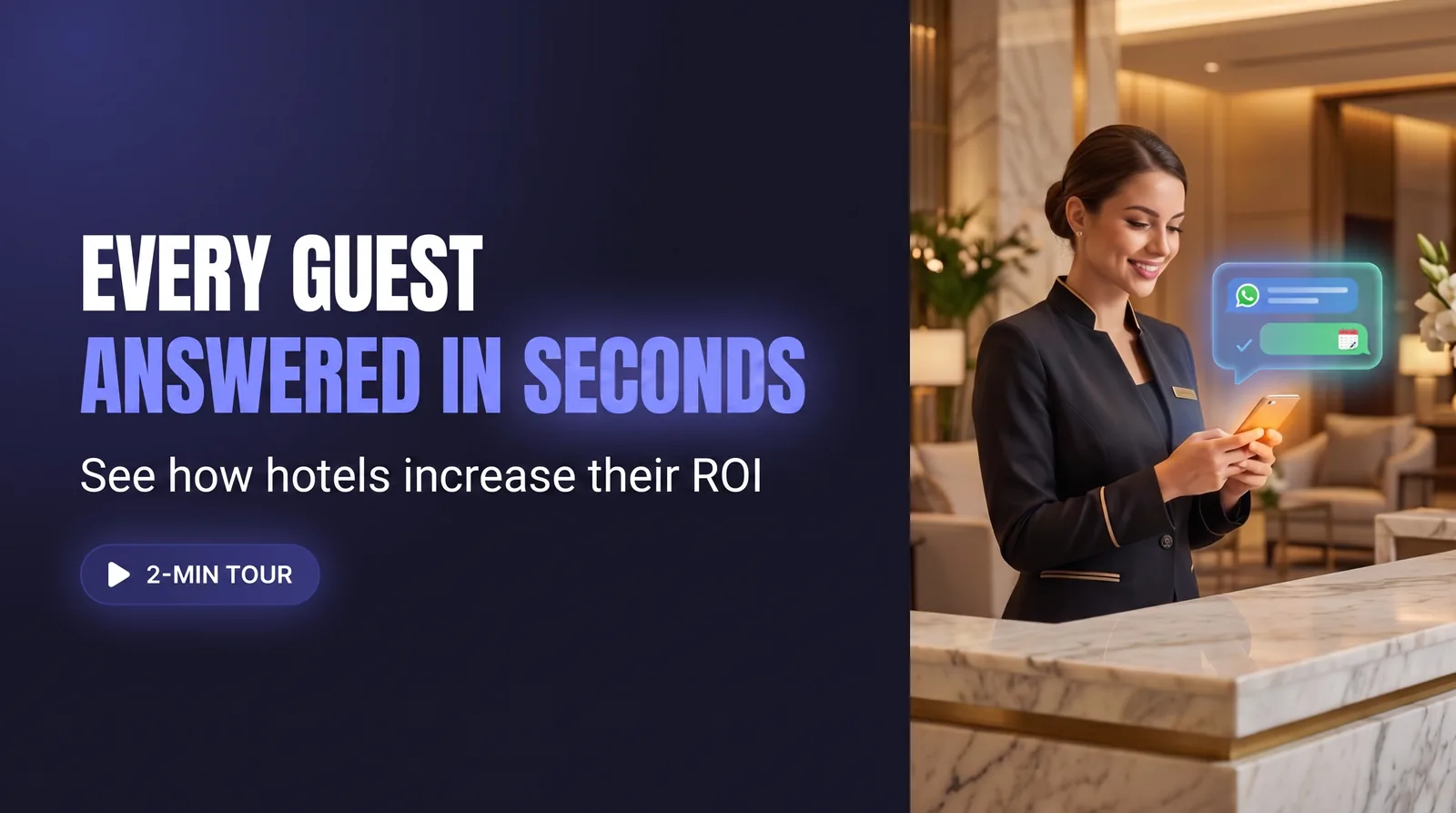 Watch: the AI CX Platform answering guests for a GCC hotel group